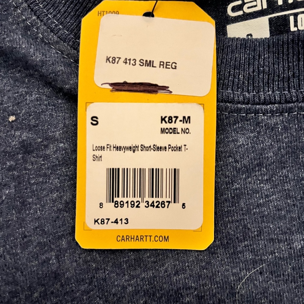Carhartt Men's K87 Workwear Pocket Short Sleeve T-Shirt Bundle - Picture 7 of 11